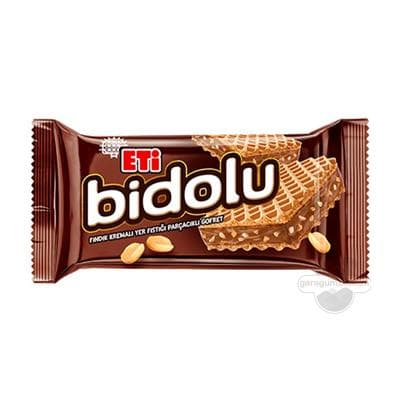 Funduk kremli we arahis bölejikli wafli Eti "bidolu" 36 gr