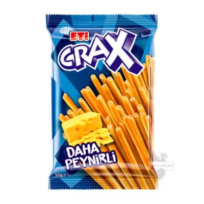 Ekstra peýnirli kreker taýajyklary "Eti" "Crax" 45 gr