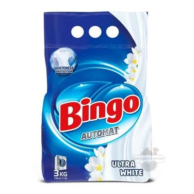 Kir ýuwujy soda Bingo "Ultra White" 3 kg