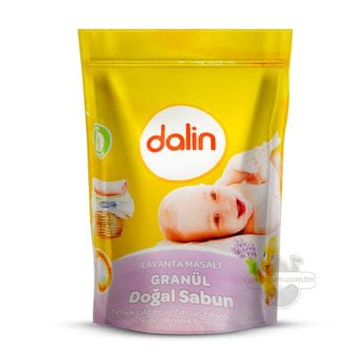 Çagalar üçin granulirlenen gipoallergen sabyn Dalin lawanda ysly 1000 gr