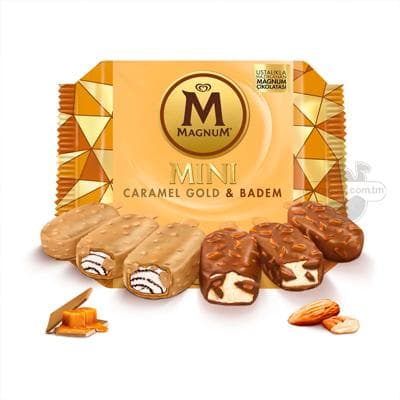 Doňdurma Magnum "Mini" Caramel gold & Badem, 6 sany 345 ml