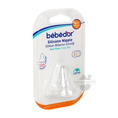 Çüýşe emzigi "Bebedor" silikon (6 aý+)