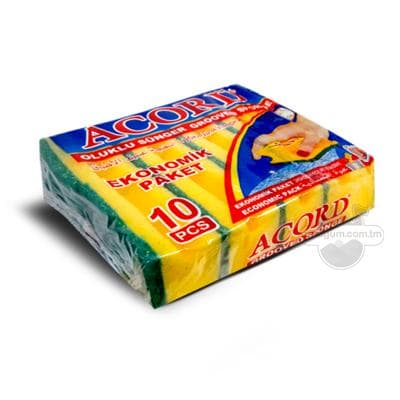 Gap-gaç ýuwujy gubka ACORD, 10 sany