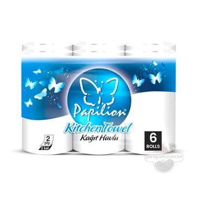 Kagyz polotensasy Papilion, 2 gatly, 6 rulon