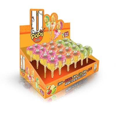 Karamel süýjiler Durukan "U pops" garyşyk miweler tagamly we miwe şireli, 19 gr