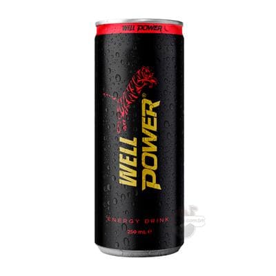 Alkogolsyz witaminleşdirilen içgi - kofein "Well Power", 250 ml