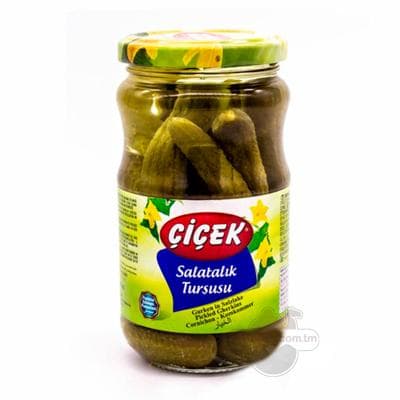 Marinada ýatyrylan hyýar "Çiçek", 340 gr