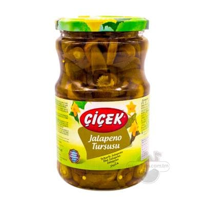 Marinada ýatyrylan burç halapeno "Çiçek", 710 g