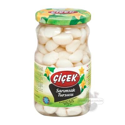 Marinada ýatyrylan sarymsak "Çiçek", 370 ml