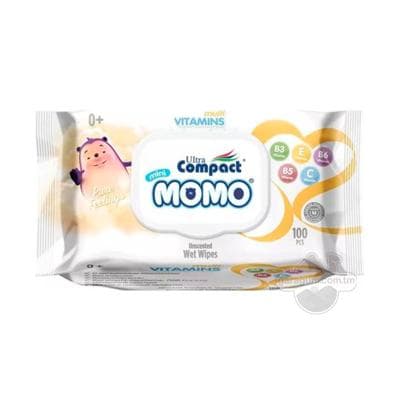 Çygly salfetkalar Ultra Compact Momo multi vitamins, 100 sany
