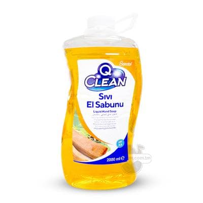 Antibakteriýal suwuk sabyn Q Clean "Sandal Ferahligi", 2000 ml