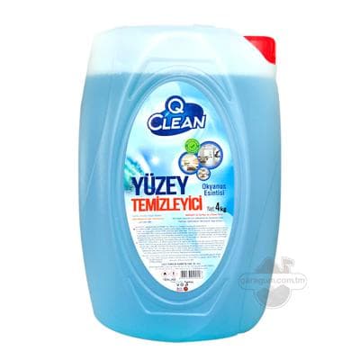 Pol we gaty üstleri arassalaýjy serişde Q Clean "Okyanus esintisi", 4 lt