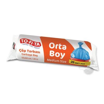 Zibil torbasy "TO.FI.TA" 30 lt, 20 sany