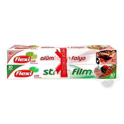 "Flexi" Alýumin folga+Streç plýonka, 10 metr