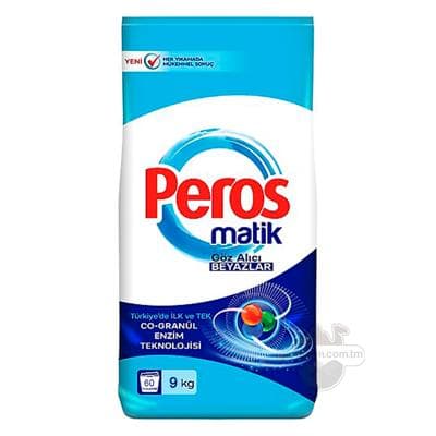 "Peros" ak gülller ysly kir ýuwujy soda, 9 kg