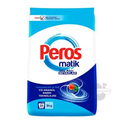 "Peros" ak güller ysly kir ýuwujy soda, 3 kg