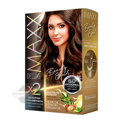 Saç üçin boýag krem Maxx Deluxe, 6.0 gara-saryýagyz