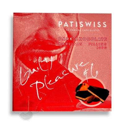 Marzipan goşulan gara şokolad Patiswiss "Guilty plesure", 100 gr