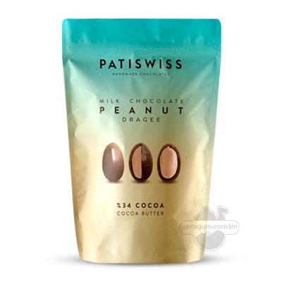 Süýtli şokoladly arahis draželeri "Patiswiss" 80 gr