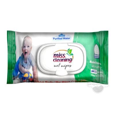 Çagalar üçin çygly salfetkalar Miss cleaning, 90 sany