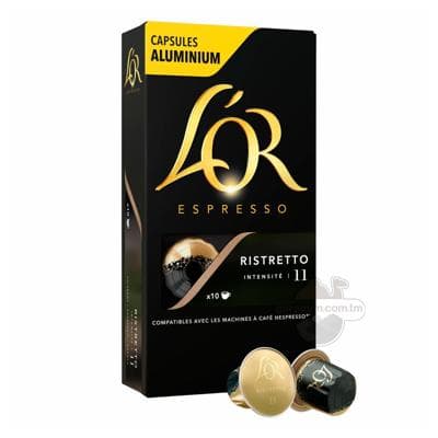 Kofe kapsulalary Lor Espresso "Ristretto 11" 10 sany, 52 gr