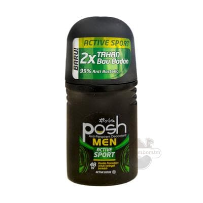 Antiperspirant roll Posh men "Active sport", 50 ml